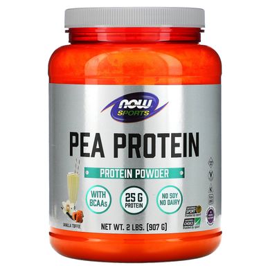 Гороховый протеин вкус ванили Now Foods (Pea Protein) 907 г купить в Киеве и Украине