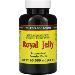 Маточне молочко в економічній формі порошку YS Eco Bee Farms (Royal jelly Economical Powder Form) 60 г