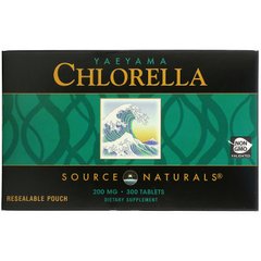 Хлорела з островів Яеяма Source Naturals (Chlorella) 300 таблеток