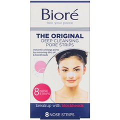Смужки для глибокого очищення пор, Biore, 8 смужок для носа