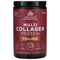 Мульти колагеновий протеїн Dr. Axe / Ancient Nutrition (Multi Collagen Protein) зі смаком шоколаду 525 г