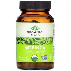 Морінга, Organic India, 90 рослинних капсул