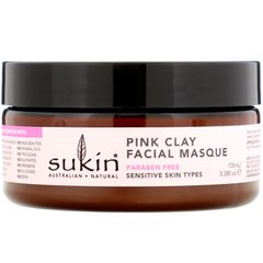Маска для обличчя з рожевою глиною, для чутливої шкіри, Sukin, 100 мл