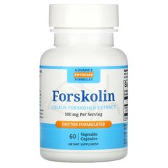 Форсколин - екстракт кореня колеус форсколії, Advance Physician Formulas, Inc, 100 мг, 60 капсул