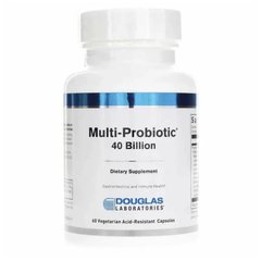 Пробіотики для підтримки кишкової флори Douglas Laboratories (Multi-Probiotic) 40 млрд КОЕ 60 вегетаріанських капсул