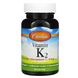 Вітамін К2 МК-7, Vitamin K2 MK-7, 45 мкг, Carlson Labs, 45 мкг, 90 капсул фото
