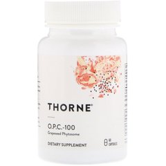 Екстракт виноградних кісточок Thorne Research (Grape Seed Extract) 100 мг 60 капсул