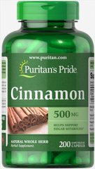 Кориця Puritan's Pride (Cinnamon) 500 мг 200 капсул