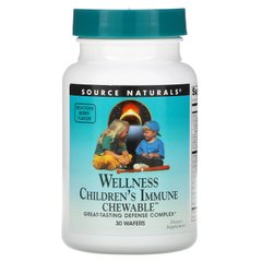 Зміцнення імунітету для дітей Source Naturals (Children's Immune Chewable) 30 жувальних цукерок
