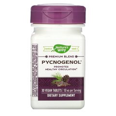 Пікногенол, екстракт соснової кори, Nature's Way, 50 мг, 30 таблеток