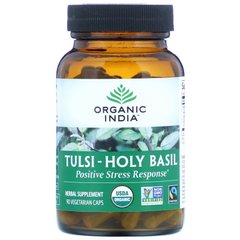 Тулса-священний базилік, Organic India, 90 вегетаріанських капсул