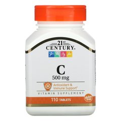 Витамин C 21st Century (Vitamin C) 500 мг 110 таблеток купить в Киеве и Украине