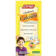 Catalo Naturals, рідкий кальцій для дітей з магнієм та цинком, персик та манго 474 мл (16 рідк. Унцій)