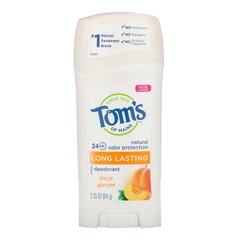 Натуральний дезодорант тривалої дії, без алюмінію, свіжий абрикос, Tom's of Maine, 2,25 унції (64 г)