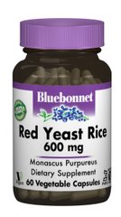 Червоний дріжджовий рис, Bluebonnet Nutrition, 600 мг, 60 гелевих капсул