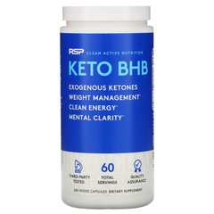 Keto BHB, RSP Nutrition, 240 вегетаріанських капсул