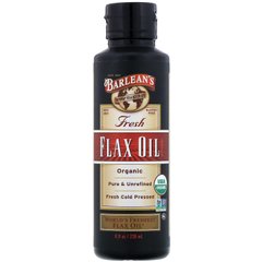 Органічне свіже лляне масло Barlean's (Fresh Flax Oil) 236 мл