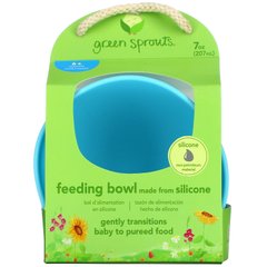Green Sprouts, Миска для годування, від 6 місяців, вода, 1 миска, 7 унцій (207 мл)