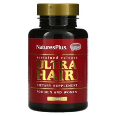 Вітаміни для росту та оздоровлення волосся для чоловіків та жінок Natures Plus (Ultra Hair) 60 таблеток