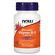 Жевательный витамин Д3 натуральный фруктовый вкус Now Foods (Vitamin D-3) 1000 МЕ 180 жевательных таблеток фото