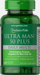 Ультра чоловічі вітаміни плюс, Ultra Man ™ 50 Plus, Puritan's Pride, 60 таблеток