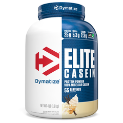 Елітний касеін, Elite Casein, однорідна ваніль, Dymatize Nutrition, 1,8 кг