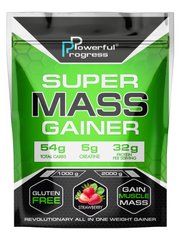 Гейнер смак полуниця Powerful Progress (Super Mass Gainer) 1 кг
