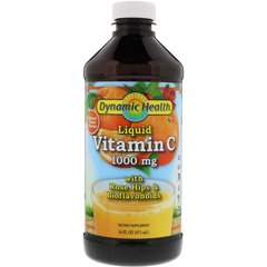 Вітамін C Dynamic Health Laboratories (Liquid vitamin C) 1000 мг 473 мл з цитрусовим смаком