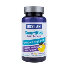 Біоглан Дитяча Омега-3 для мозку капсули-желейки Bioglan (Omega-3 SmartKids Brain) для дітей 30 шт