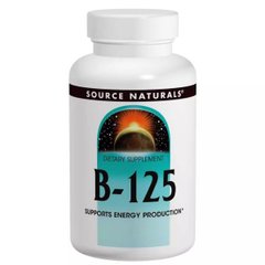 Комплекс вітамінів групи B Source Naturals (B-125) 125 мг 60 таблеток