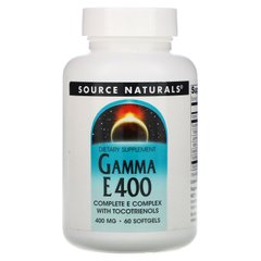 Витамин Е Source Naturals (Gamma E) 60 капсул купить в Киеве и Украине