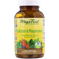 Кальцій і магній MegaFood (Calcium & Magnesium) 90 таблеток