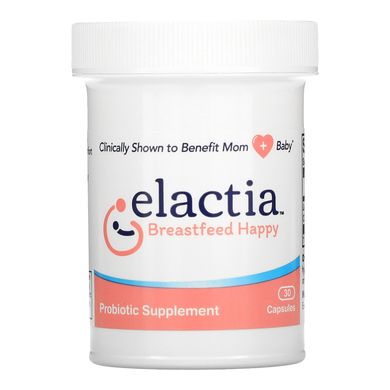 Elactia, Пробіотик для годування груддю, 30 капсул