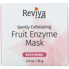 Фруктова ферментна маска, Gently Exfoliating, Fruit Enzyme Mask, Reviva Labs, 55 г