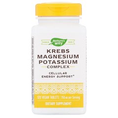 Хелати магнію / калію, цикл Кребса, Magnesium Potassium, Enzymatic Therapy, 120 таблеток
