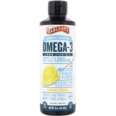 Риб'ячий жир Barlean's (Omega-3 Seriously Delicious) 454 г зі смаком лимона