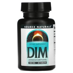 ДІМ, (Дііндолілметан), DIM (Diindolylmethane), Source Naturals, 100 мг, 60 таблеток