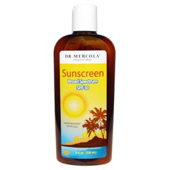 Сонцезахисний крем SPF 30 Sunscreen без запаху Dr. Mercola (SPF 30) 236 мл