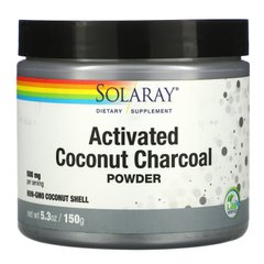 Активоване вугілля порошок Solaray (Activated Coconut Charcoal) 500 мг 75 г