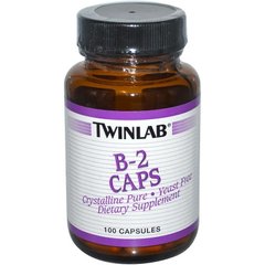Вітамін В2 рибофлавін Twinlab (Vitamin B2) 100 капсул