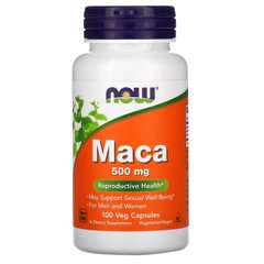 Мака Now Foods (Maca) 500 мг 100 вегетаріанських капсул