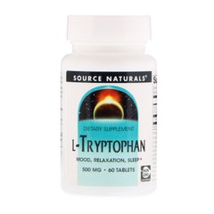 Триптофан Source Naturals (L-Tryptophan) 500 мг 60 таблеток