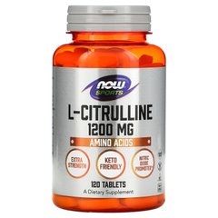 Цитрулін Now Foods (L-Citrulline) 1200 мг 120 таблеток