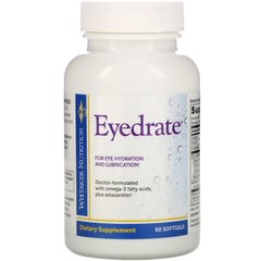 Вітаміни для очей, Eyedrate, Dr. Whitaker, 60 м'яких капсул