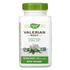 Корінь валеріани, Nature's Way, 530 мг, 180 капсул