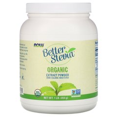 Стевія екстракт у порошку Now Foods (Better Stevia Zero Calorie Sweetener Extract Powder) 454 г