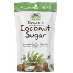 Органічний кокосовий цукор Now Foods (Organic Coconut Sugar) 454 г