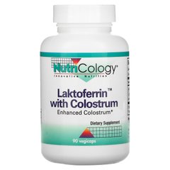 Лактоферин з молозивом Nutricology (Laktoferrin with Colostrum) 90 вегетаріанських капсул