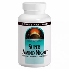 Удосконалена аміно формула Source Naturals (Super Amino Night) 60 капсул
