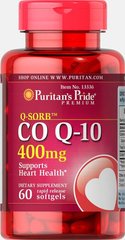 Коэнзим Q-10 Q-SORB ™, Q-SORB™ CO Q-10, Puritan's Pride, 400 мг, 60 капсул купить в Киеве и Украине